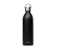 ACTIVE Bouteille isotherme double paroi en Inox avec poignée Qwetch 1 L noir