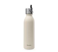 Qwetch - Bouteille isotherme Active avec bouchon sport - 24h froid / 12h chaud - Sable 600 ml