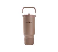 Bouteille isotherme CHiATO Home freshSIP Choco Brown avec couvercle à paille rabattable, 946 ml - marron