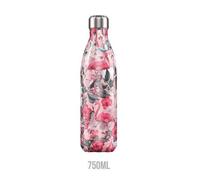 Bouteille Isotherme - Chilly's - Tropical Flamant Rose - 750 ml - 24h Fraîcheur - 12h Chaleur