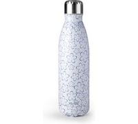 Ibili Bouteille isotherme Bleu Printanier, Acier inoxydable 18/10, double paroi, 500 ml