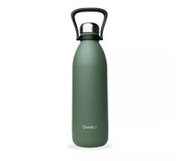 Bouteille isotherme double paroi en Inox avec poignée TITAN Qwetch 1.5 L Granit kaki