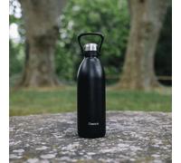 Bouteille isotherme double paroi en Inox avec poignée TITAN Qwetch 1.5 L Noir Mat