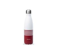 Bouteille isotherme double paroi en Inox Qwetch 500 ml Marinière Rouge