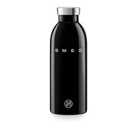 Smeg Bouteille isotherme WBF01BL – Double paroi – Années 50 – Noire 50 cl