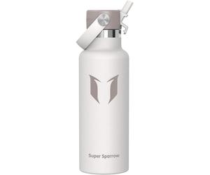 Bouteille isotherme en acier inoxydable, 500 ml, couleur grise, étanche, sans BPA