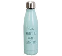 Bouteille isotherme en acier inoxydable 50cl SPEECH "intentions" bleu