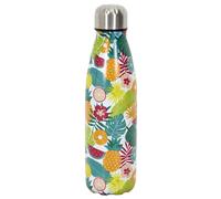 Bouteille isotherme en acier inoxydable 50cl TROPICS multicolore motif ananas
