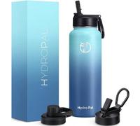 Bouteille isotherme en acier inoxydable - 750 ml, 1 l, 1,2 l, sans BPA, adaptée aux boissons acides, bouteille isotherme avec tige en verre et 2 joints, bouteille isotherme anti-fuites pour le sport (