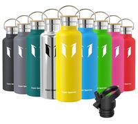 Bouteille isotherme en acier inoxydable Super Sparrow - 750 ml - Thermos anti-fuite, sans BPA - Bouteille d'eau pour enfants, idéale pour les boissons gazeuses, le sport, l'école et le fitness - Livré