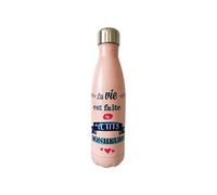 Bouteille isotherme en inox Citation - Orange - Contenance de 500 ml