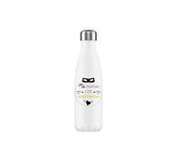 Enesco - Bouteille isotherme en inox Super Maman Blanc G