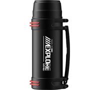 Bouteille isotherme - Gourde isolée par le vide - Acier inoxydable - Capacité inférieure à 50 ml - Mini - Noir