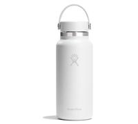 Bouteille isotherme Hydro Flask 946 ml avec bouchon Wide Flex Cap, blanc ton sur ton