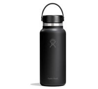 Bouteille isotherme Hydro Flask 946 ml avec bouchon Wide Flex Cap, noir ton sur ton