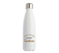 Bouteille Isotherme J'accepte Les Cookies | Gourde | Idée Cadeau Humour Drôle Marrant Jeu de Mots Original Anniversaire Fête