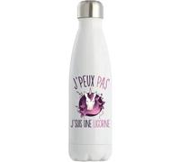 Bouteille Isotherme - J'peux Pas - 500 Ml - Acier Inoxydable - Design Moderne - Mixte Multicolore
