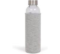 Bouteille isotherme Livoo MEN394 - Inox - Capacité 500 ml + Filtre infuseur + Poche en néoprène transparent G