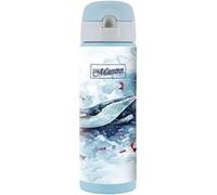 Bouteille isotherme Maestro, motif Baleine, 400ml, en acier inoxydable, pour boissons chaudes ou froides Blanc G