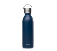 Qwetch - Gourde isotherme Active - Inox double paroi - 600 ml - Bleu marine