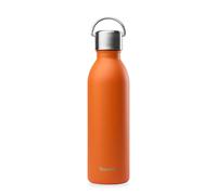 Qwetch Bouteille isotherme Active 1000 ml mat orange – Anse en inox recyclé, 24h froid/12h chaud