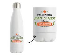 Bouteille isotherme Meilleur Jean-Claude Super Pouvoir cadeau homme anniversaire