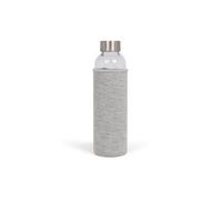Bouteille isotherme Livoo MEN394 - Inox - Capacité 500 ml + Filtre infuseur + Poche en néoprène transparent G