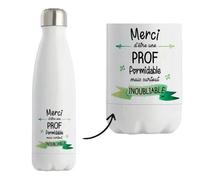 Bouteille Isotherme - Prof Inoubliable - 500 Ml - Acier Inoxydable - Mixte - Design Moderne Multicolore