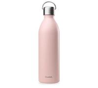 Qwetch Bouteille isotherme ACTIVE 1 L double paroi inox, anse, 24h froid/12h chaud, rose pastel