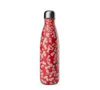 Bouteille isotherme double paroi en Inox Qwetch 500 ml Fleurs Rouge