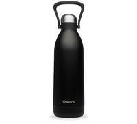 Qwetch - Bouteille isotherme double paroi en inox TITAN - 1,5 L avec poignée - Noir mat