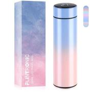 Bouteille isotherme sous vide en acier inoxydable, 500 ml, avec affichage de la température sur écran tactile et corps en acier inoxydable 304 huilé, étanche et résistant aux fuites, sans BPA.