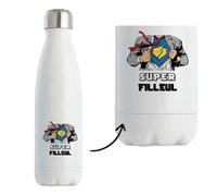 Bouteille Isotherme - Super Filleul - 500 Ml - Acier Inoxydable - Mixte - Design Moderne Multicolore