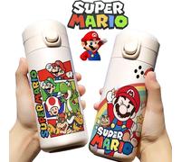 Bouteille isotherme Super Mario Bros de 420 ml, grande capacité, bouteille d'eau thermique en acier inoxydable, tasse thermos pour boissons chaudes et froides Mario Bros 13