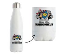 Bouteille Isotherme - Super Randonneur - 500 Ml - Acier Inoxydable - Mixte - Design Moderne Multicolore