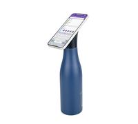 Bouteille isotherme Troika MagSafe MagSafe avec fermeture magnétique servant de support pour smartphone STAND BY ME avec une capacité de 550 ml, compatible alimentaire, en acier inoxydable, bleu