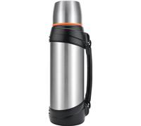 Bouteille isotherme Unyqoos® de 2,5 litres – Acier inoxydable, double paroi isolée sous vide, conserve les boissons chaudes et froides pendant 24 heures, 2 gobelets, 100% étanche, sans BPA, couleur ar