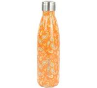Bouteille isotherme YOKO DESIGN de 500 ml avec motif cachemire orange