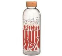 Bouteille large - stranger things - en verre avec manchon silicone - réutilisable - 1030 ml G