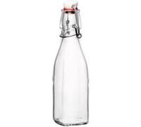 Bouteille en verre 250 ml 'Swing, carrée, ouverture : fermeture à bascule'