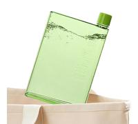 Bouteille plate - Bouteille portable pour gobelets en papier A5 A6, BPA Water Bottle 350 ml/420 ml Book Drink Gourde pour sport, voyage, école