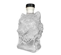 Bouteille pour whisky, distributeur de boissons, bouteille décanteuse | 35 esign à collectionner Profil de tête de loup Conteneur pour Whisky Brandy Vodka Vin et autres spiritueux