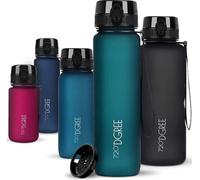 Bouteille réutilisable Unyqoos® Soft-Touch, 1 litre – Bouteille de sport étanche avec filtre à fruits, en Tritan (sans BPA), fermeture à un clic, ouverture de 5,5 cm de diamètre