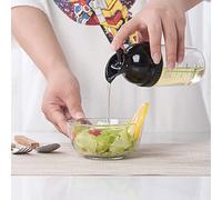 Bouteille shaker 200 ml sans BPA, empêche les fuites, pour vinaigrette et assaisonnements, multi-usages, résistant aux chutes, pour sauce soja, vinaigre, huile