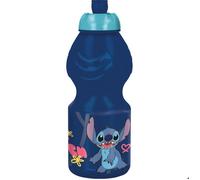 Stor Bouteille Disney Stitch originale pour enfants 400 ML sans BPA, avec bouchon anti-goutte, bande antidérapante et forme ergonomique