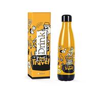 Bouteille thermique en acier à double paroi I-Drink 350/500/750/1000 ml, Décorée (500 ML, Travel Doodle)