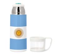 Bouteille thermo en Inox avec Tasse Intégrée - Drapeau Argentine Argentina Football Sport Equipe National - 350ml - Bouteille Isotherme