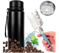 Bouteille thermos - Alogy - 1L - Acier inoxydable - Infuseur - Noir