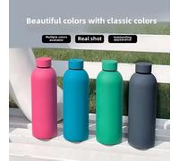 Bouteille Thermos Portable en acier inoxydable de 500ML, petite bouche, tasse de voyage, bouteille d'eau chaude, Mini flacon sous vide green