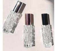 Bouteilles de vaporisation vides en cristal transparent 0,34 oz Mini récipients de vaporisation de parfum rechargeables en verre avec bouchon. Contenants de stockage pour cosmétiques, aromathérapie, e